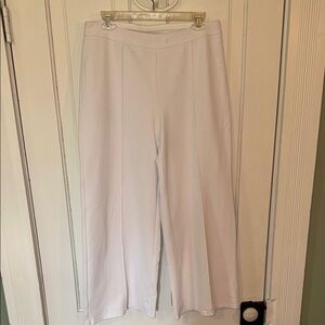 J. Jill White Cropped Wide Leg Pants